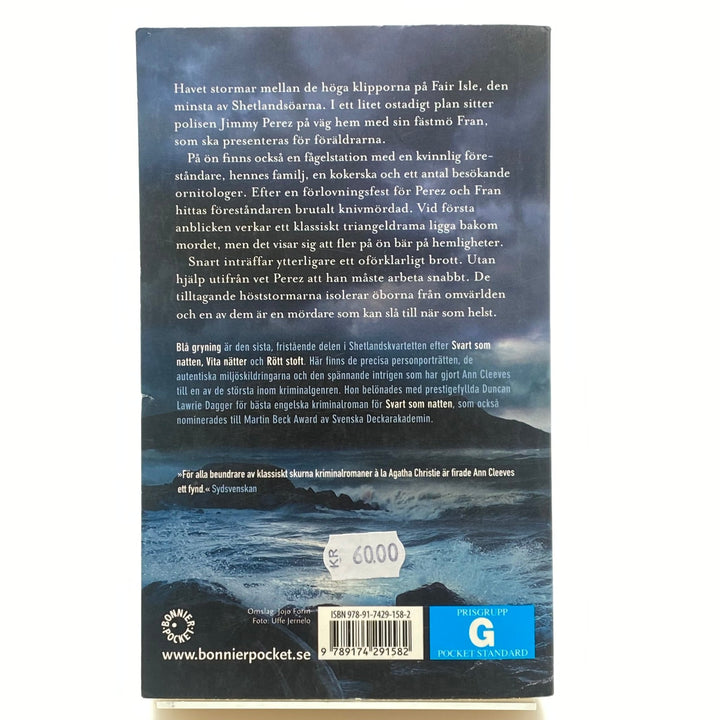 Ann Cleeves Blå Gryning Kriminalroman - Homy Secondhand Online