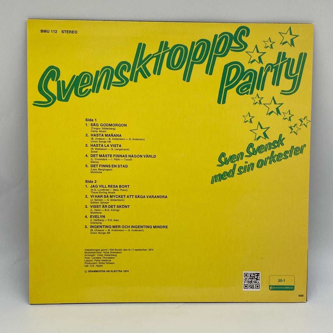 Svensktopps Party Vinylskiva med Sven Svensk - Homy Secondhand Online