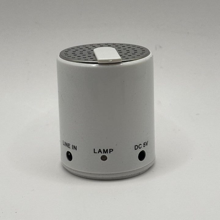 Vit modern bordslampa med ljudingång - Homy Secondhand Online