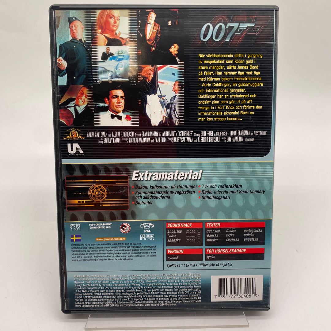 James Bond Goldfinger DVD-klassiker Retro
