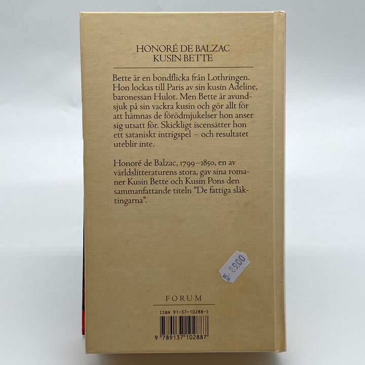 Klassisk Roman av Honoré de Balzac "Kusin Bette"