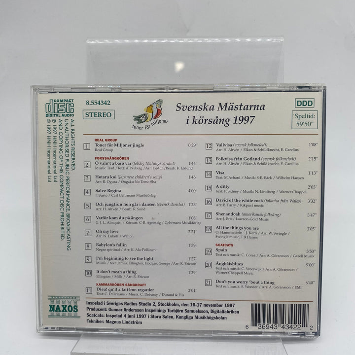 Naxos CD Svenska Mästarna Körsång Retro