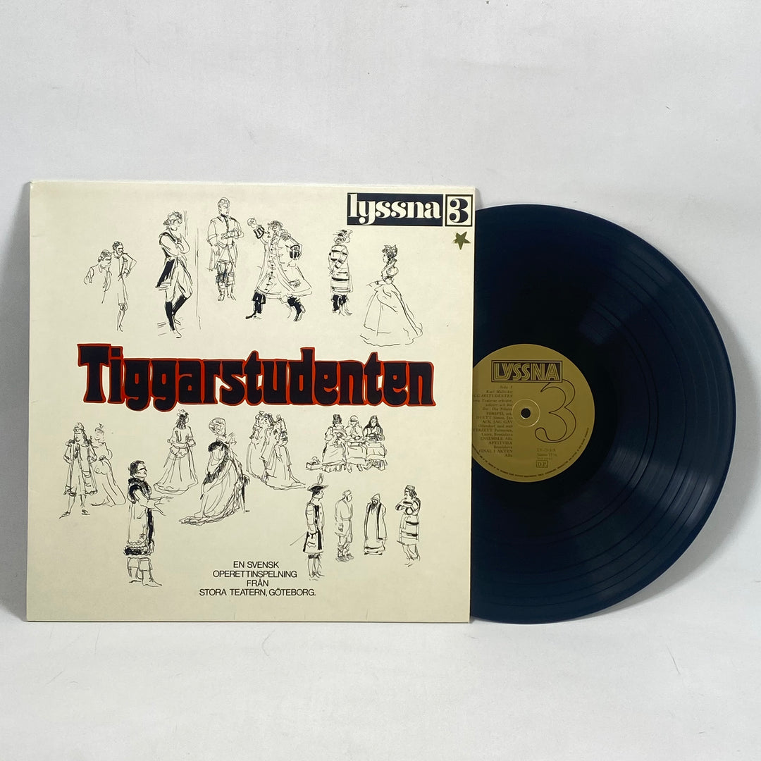 Svensk operettklassiker Tiggarsstudenten LP Retro