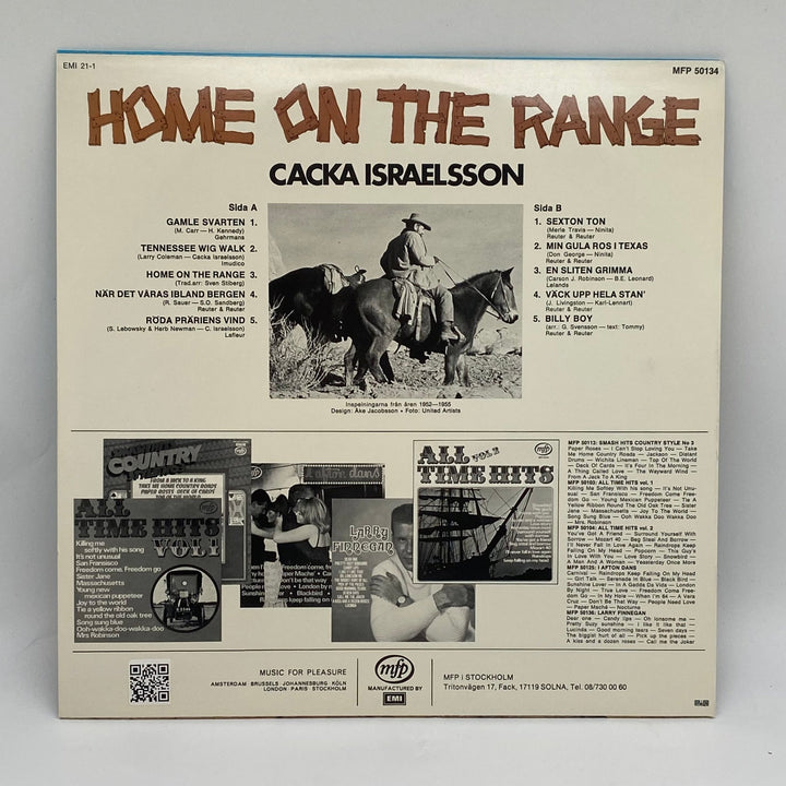 Cacka Israelsson - Home on the Range Vinylskiva - Homy Secondhand Online