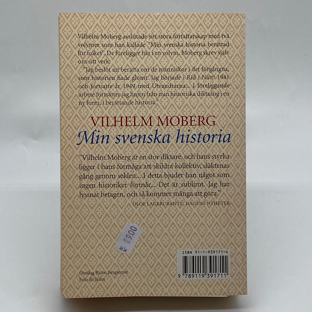 Wilhelm Moberg Min svenska historia bok - Homy Secondhand Online