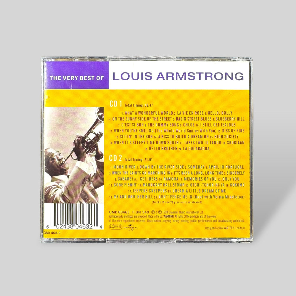 Louis Armstrongs Bästa Låtar – Två Skivor - Homy Secondhand Online