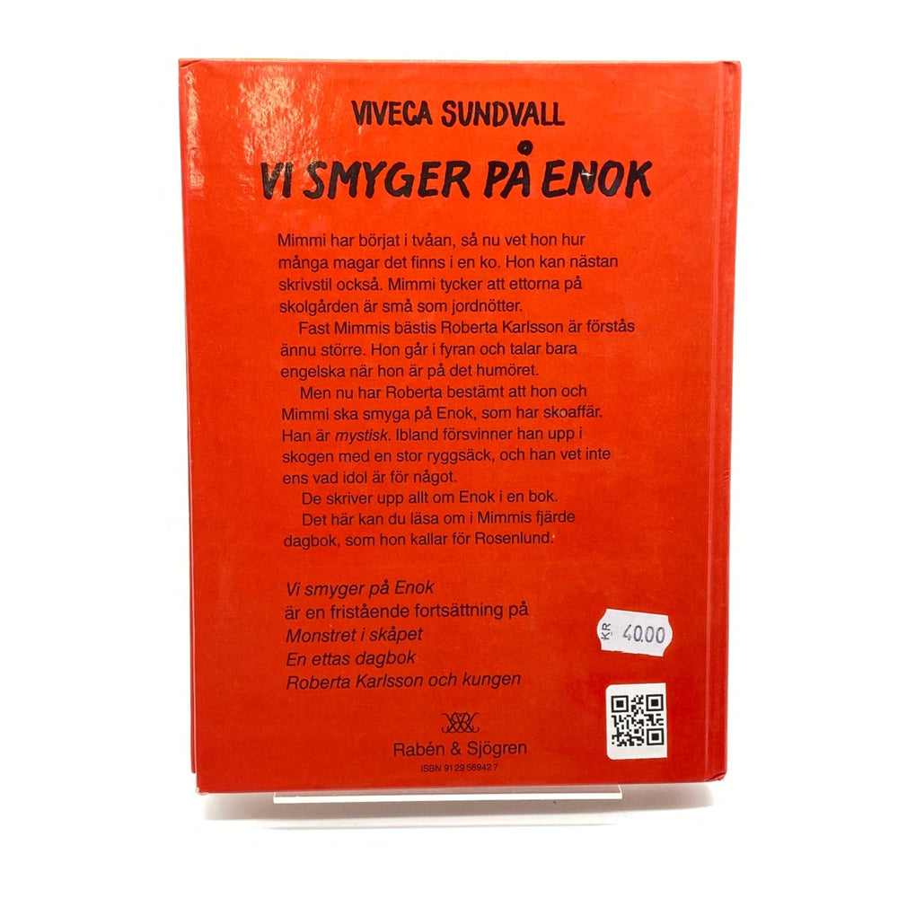 Röd barnbok Vi Smyger på Enok från 1980 - talet - Homy Secondhand Online