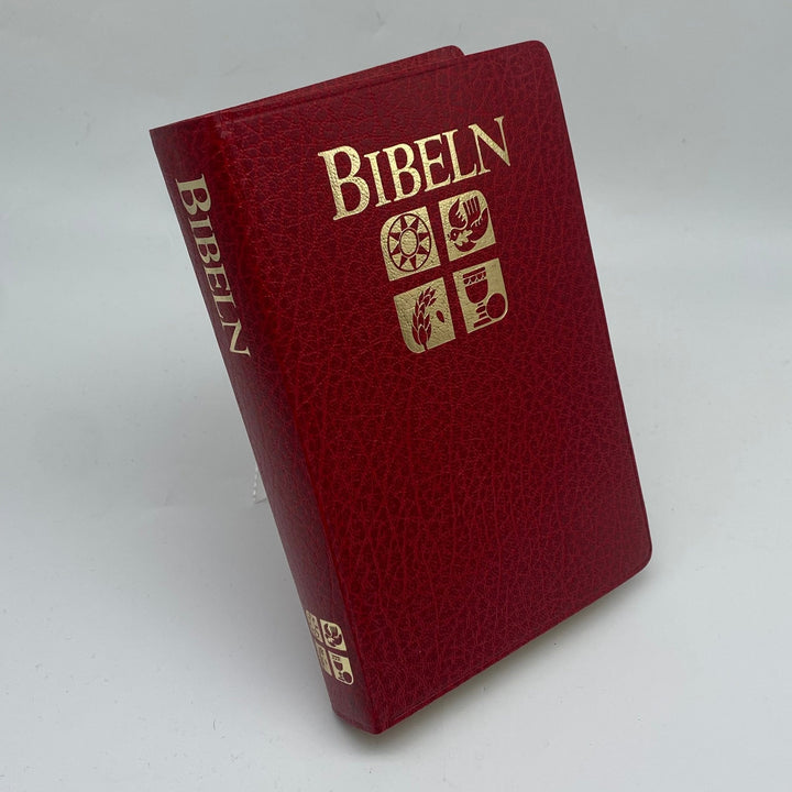 Röd Bibeln med Guldgravyr - Andlig Litteratur - Homy Secondhand Online