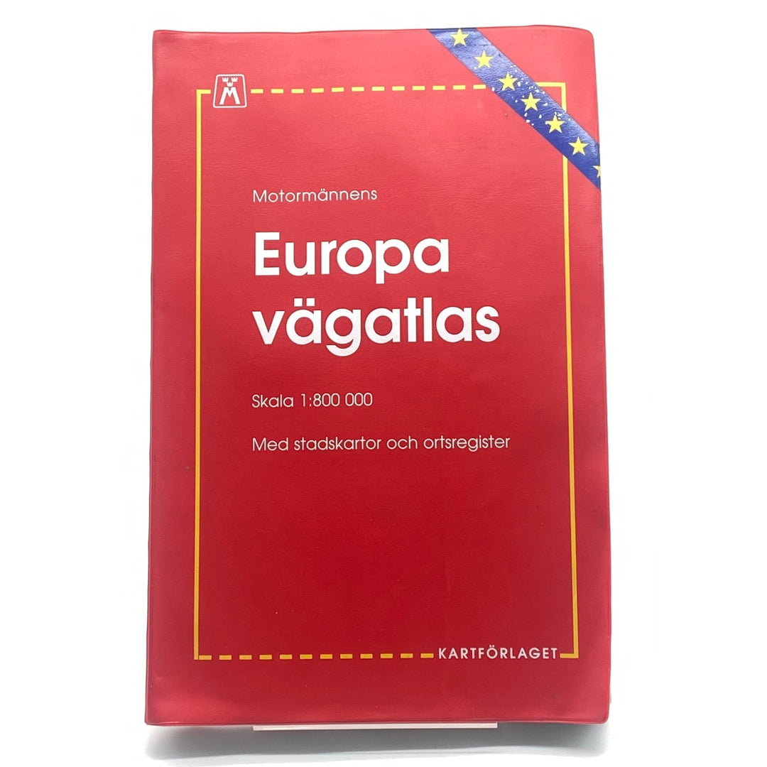 Motormännens Röd Europa Vägatlas Skala 1:800 000 - Homy Secondhand Online
