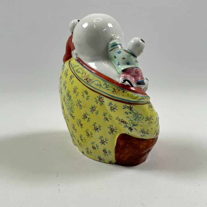 Färgglad Keramik Buddha med Lekfulla Barn - Homy Secondhand Online