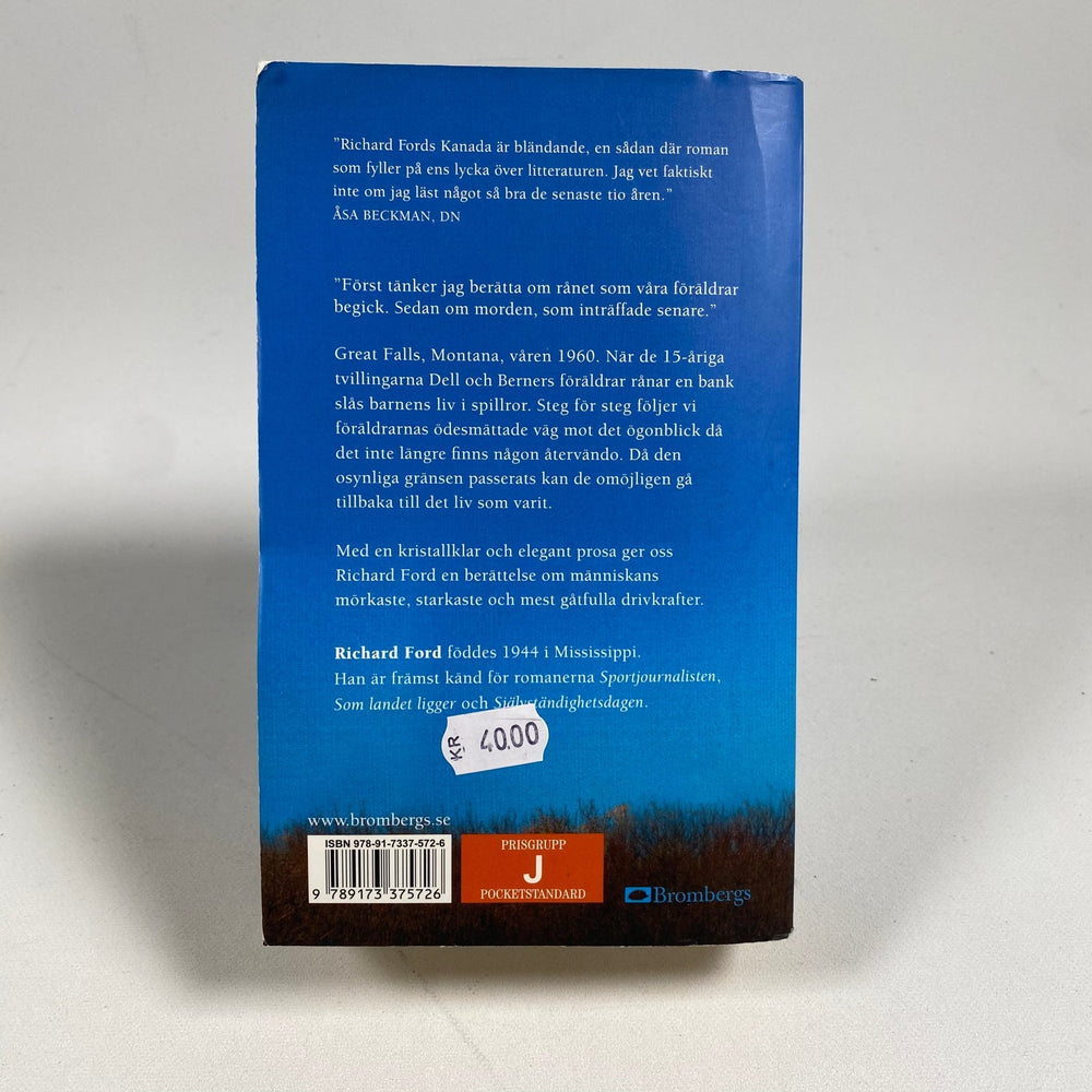Richard Ford: Kanada - Fängslande Roman i Hardcover - Homy Secondhand Online