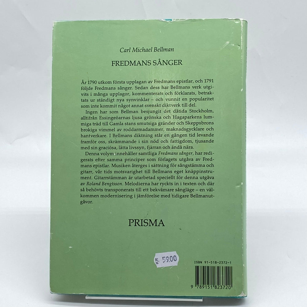 Carl Michael Bellman Fredmans sånger Prisma - Homy Secondhand Online