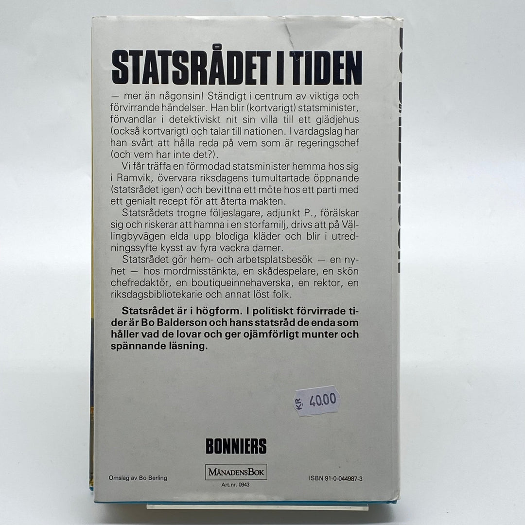 Bo Balderson Statsrådet i Tiden Vintage Bok - Homy Secondhand Online
