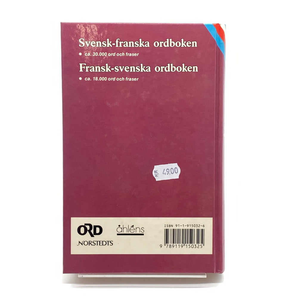 Retro Svensk - Fransk ordbok i rött omslag - Homy Secondhand Online