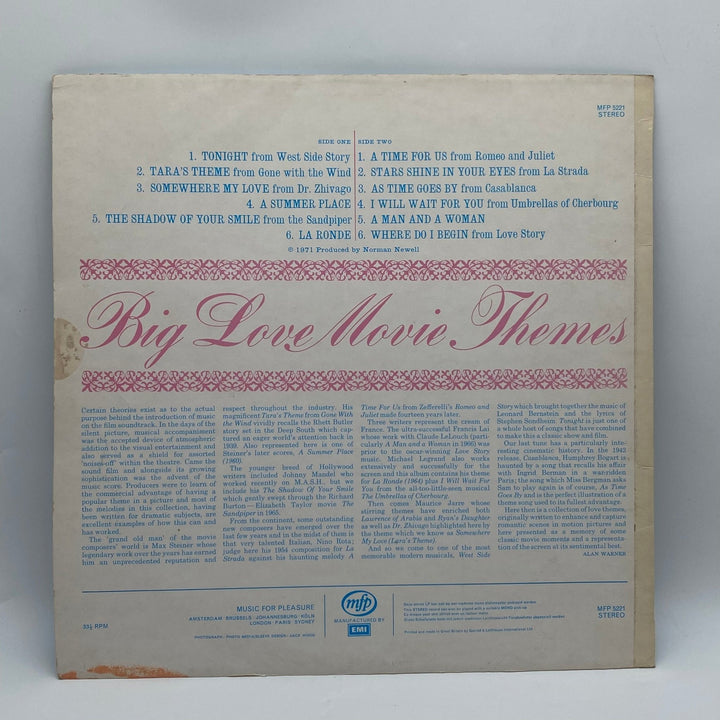 Vinylskiva med filmmusik Geoff Love - Homy Secondhand Online