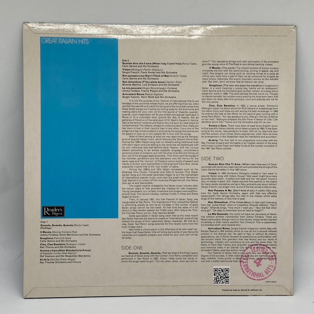 Italienska Klassiska Hits Volym 4 - Vinylskiva - Homy Secondhand Online