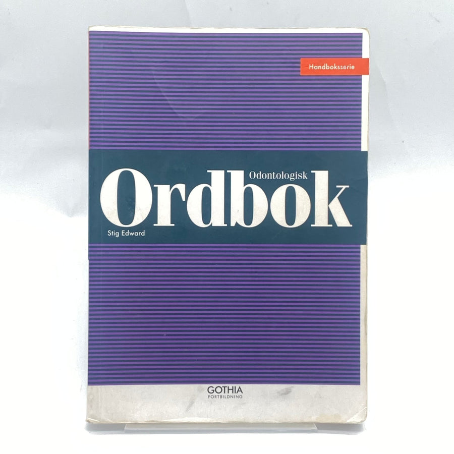 Odontologisk Ordbok Gothia Lila Omslag - Homy Secondhand Online