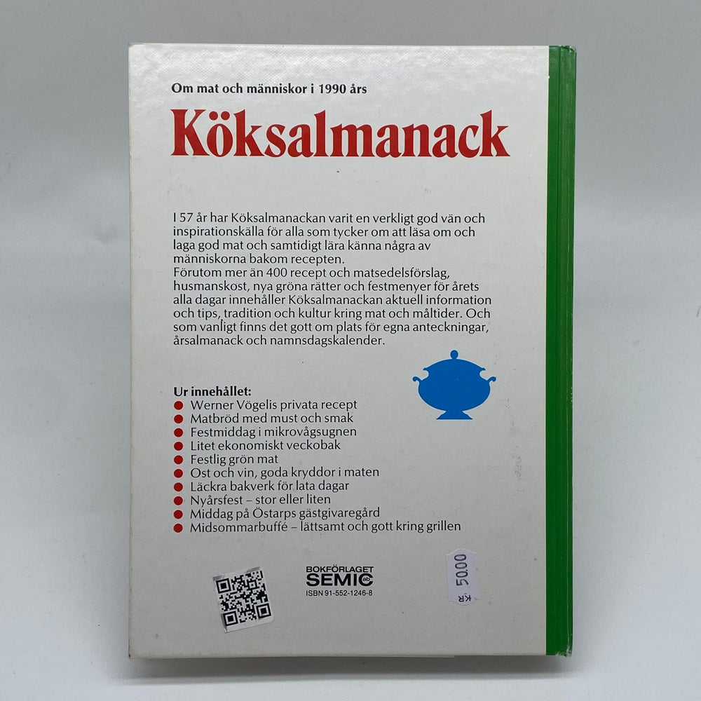 Köksalmanack från 1990 med matrecept och tips - Homy Secondhand Online