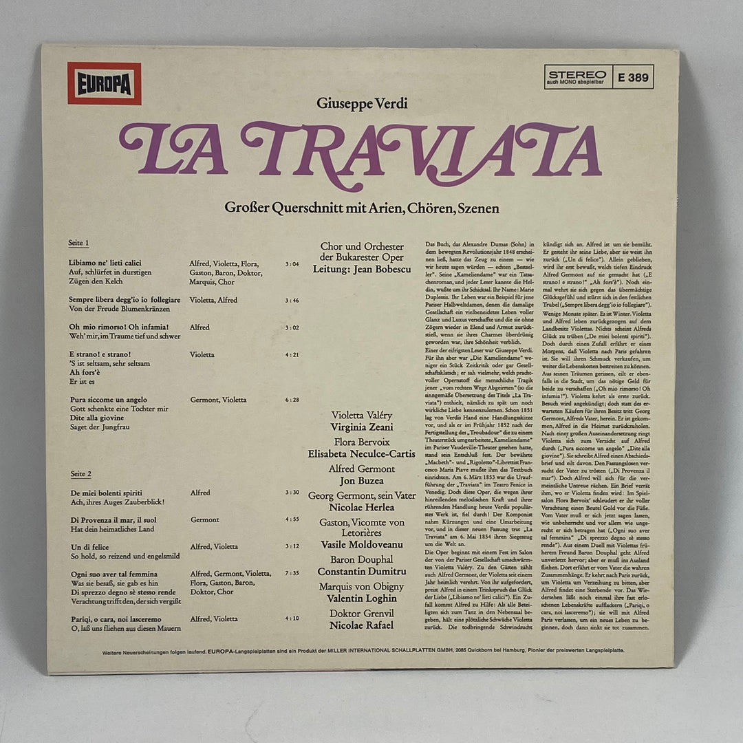 La Traviata Vintage Vinyl Retro 12 tum