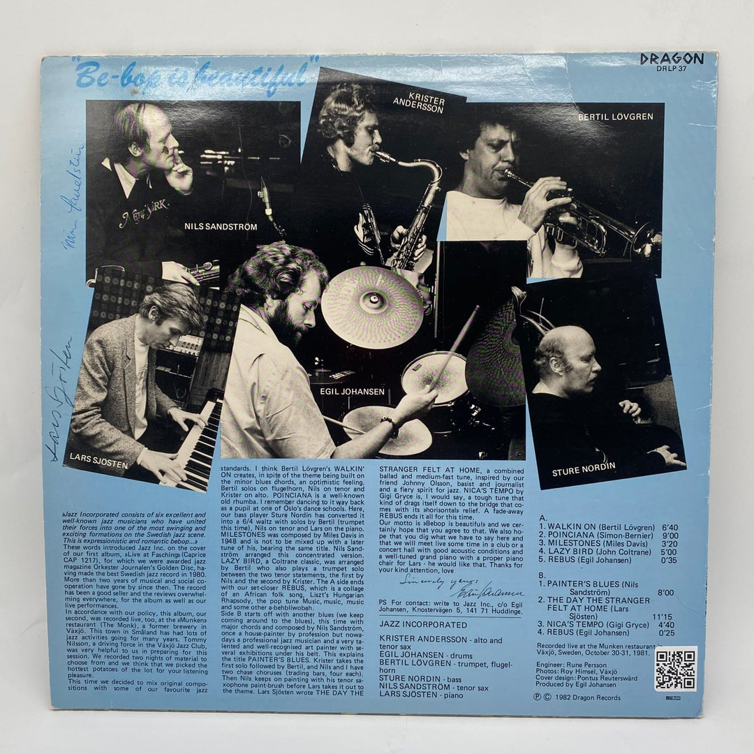Jazz Inc. "Walkin' On" Live Vinylskiva - Homy Secondhand Online