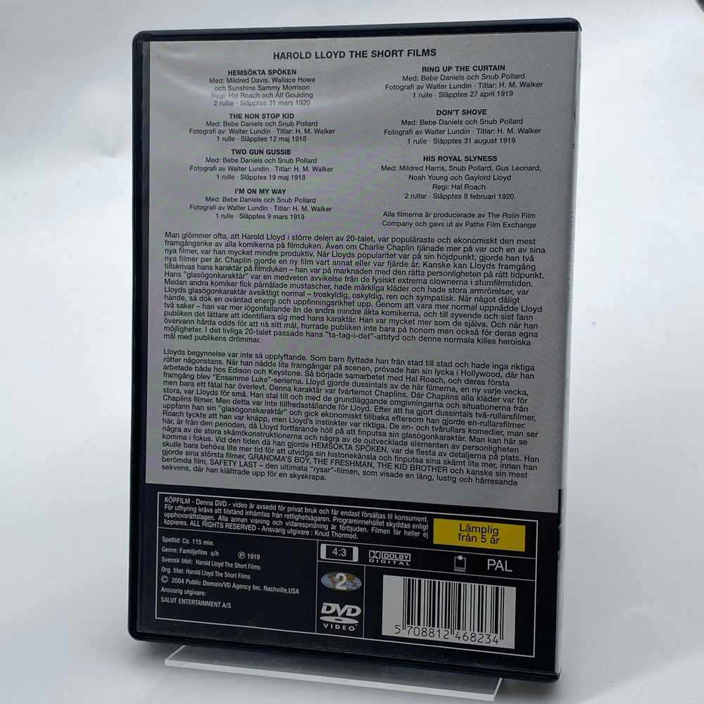 Harold Lloyd Kortfilmer DVD Samling - Homy Secondhand Online