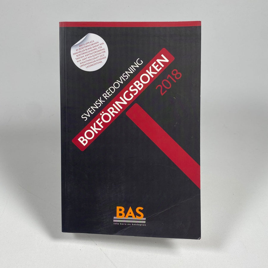 Svensk Redovisning Bokföringsboken 2018 BAS - Homy Secondhand Online