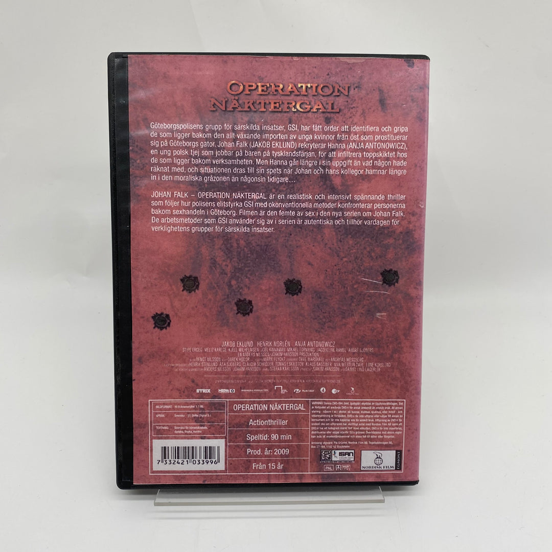Johan Falk Operation Näktergal DVD Begagnad