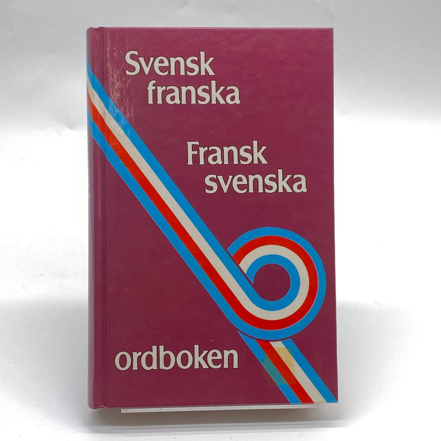 Retro Svensk - Fransk ordbok i rött omslag - Homy Secondhand Online