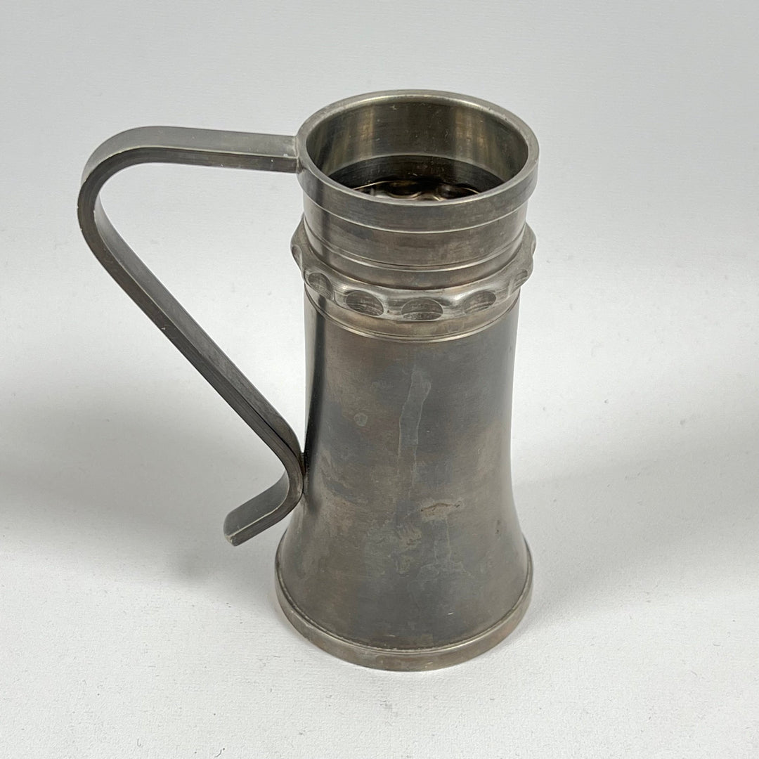 Vintage Metallmugg med Handtag och Design detaljer - Homy Secondhand Online