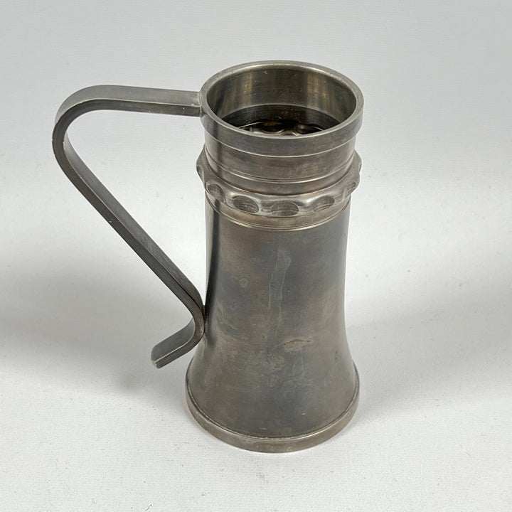 Vintage Metallmugg med Handtag och Design detaljer - Homy Secondhand Online