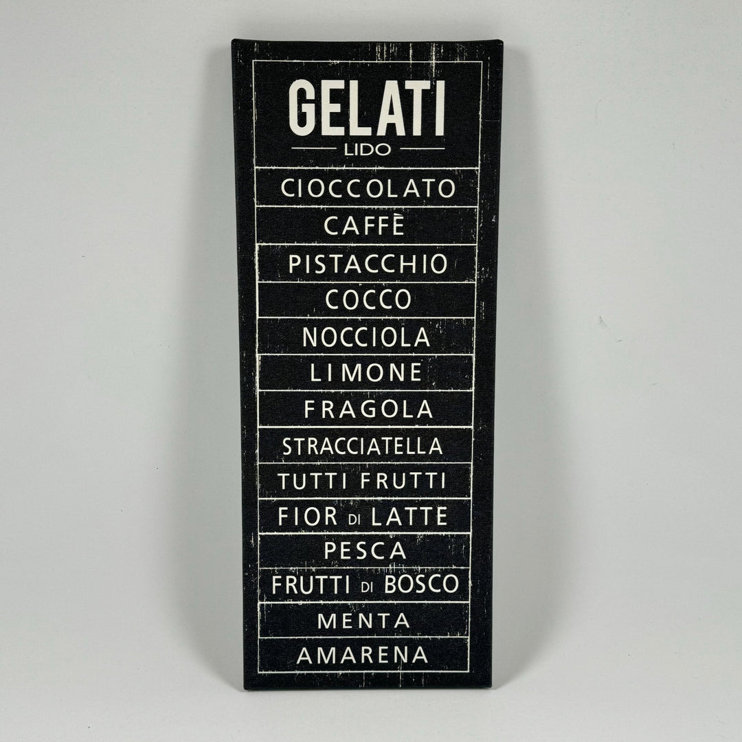 Italiensk Gelato Menytavla Väggdekor - Homy Secondhand Online