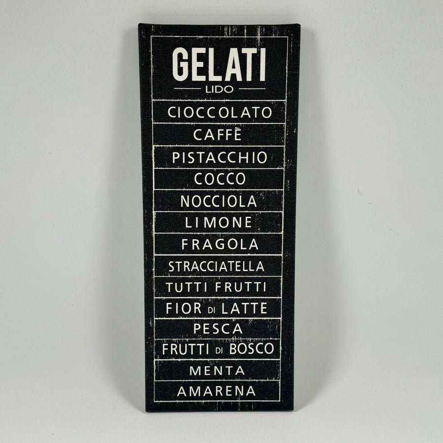 Italiensk Gelato Menytavla Väggdekor - Homy Secondhand Online