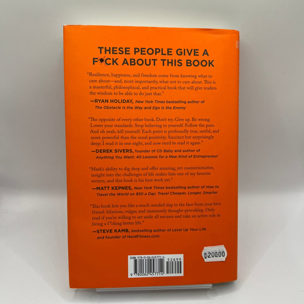 Konsten att strunta i allt av Mark Manson - Homy Secondhand Online