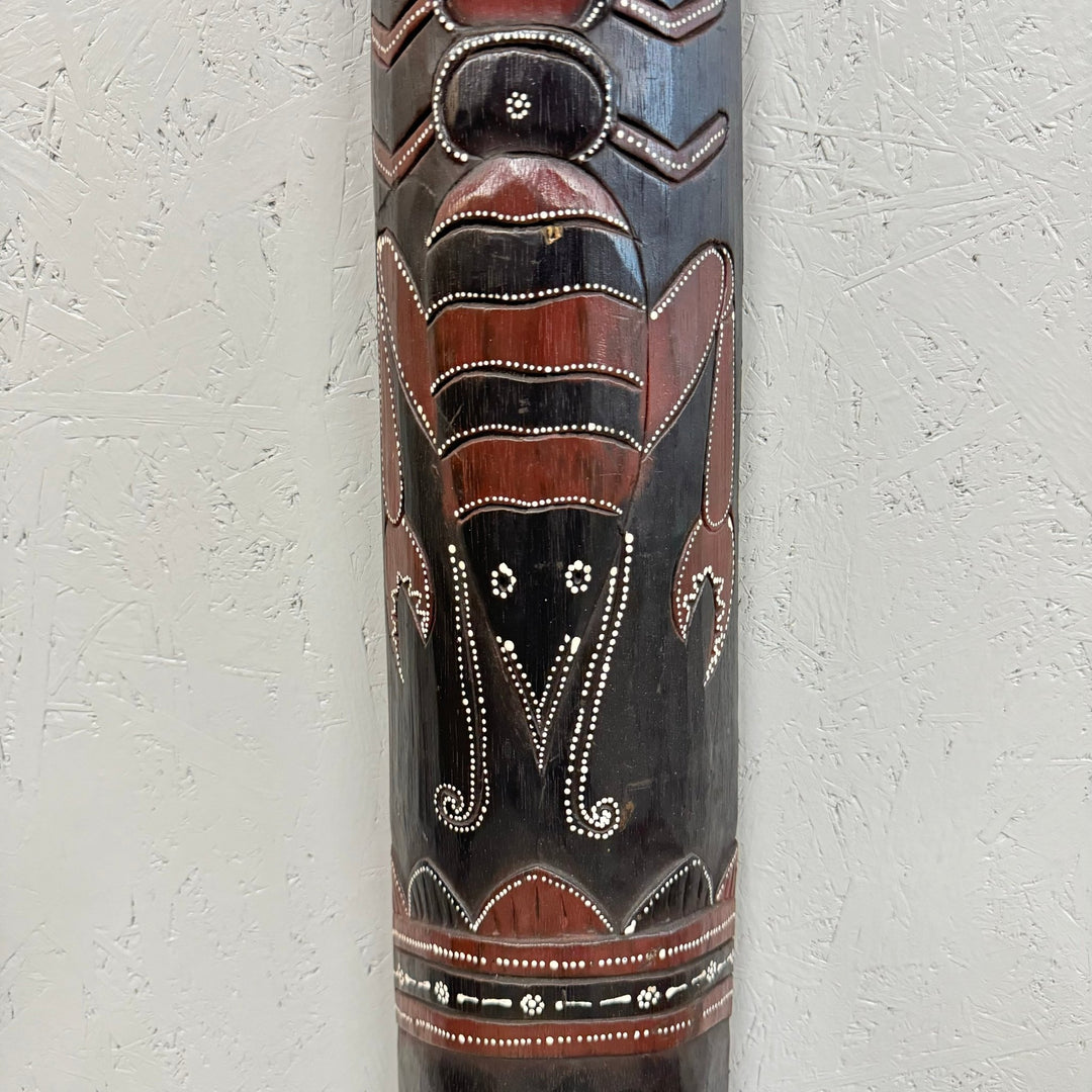 Svart Tribal Mask Dekorativ Väggkonst - Homy Secondhand Online
