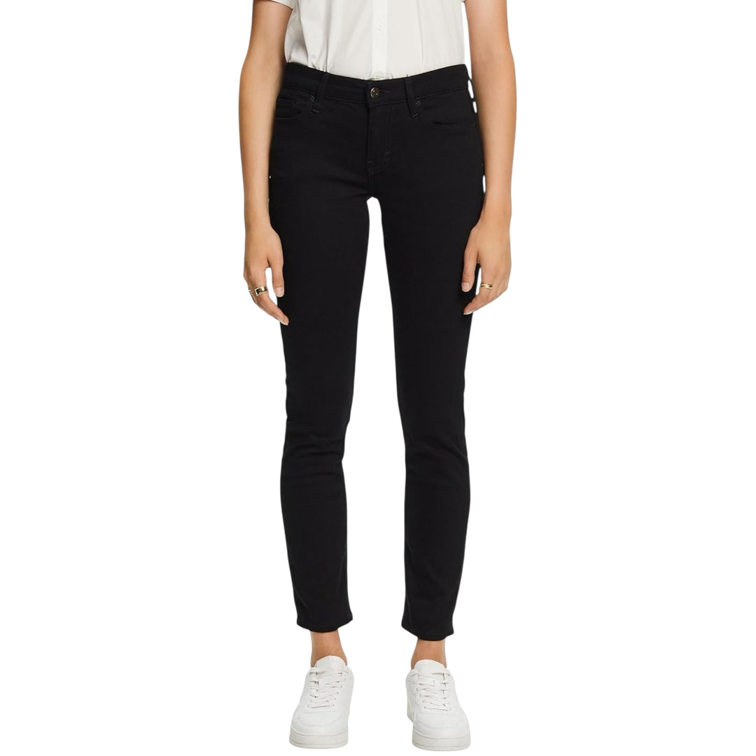 Svarta Stretchjeans i Slim Fit Modell
