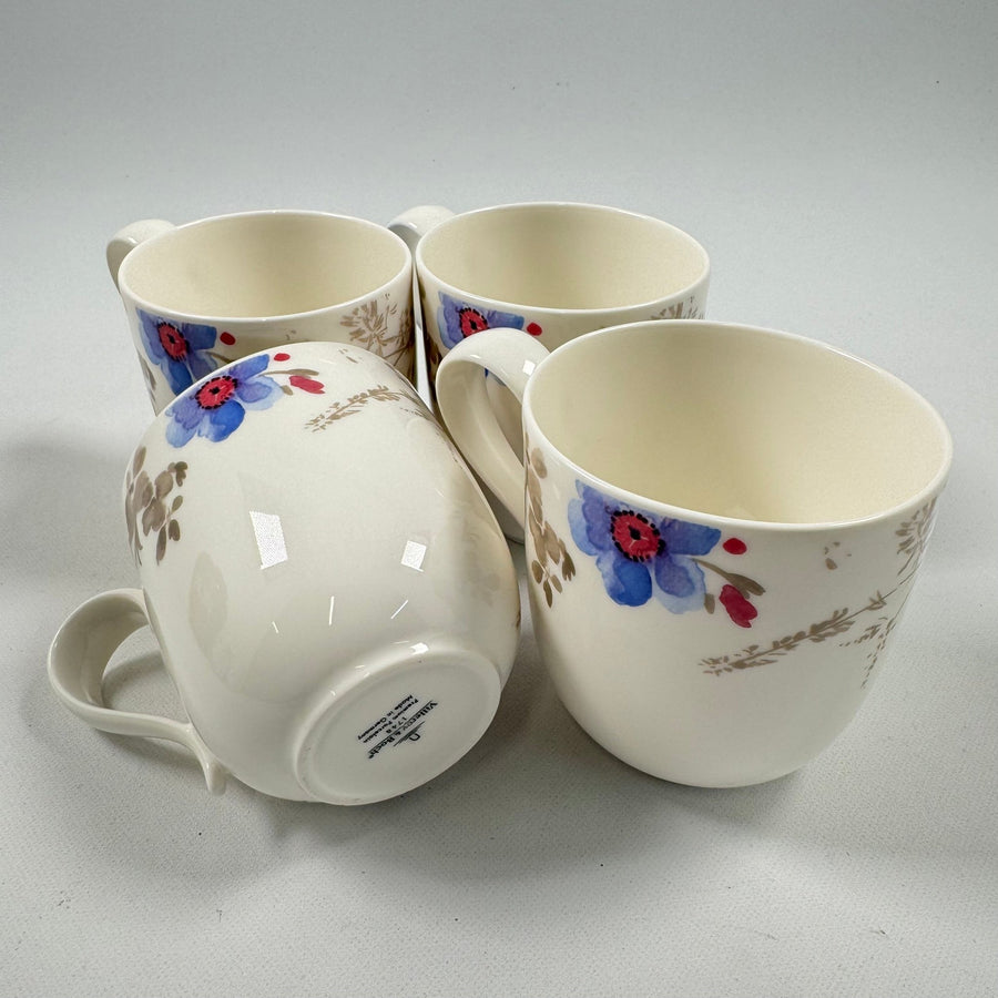 Villeroy & Boch Muggset med Blommotiv (4 - pack) - Homy Secondhand Online