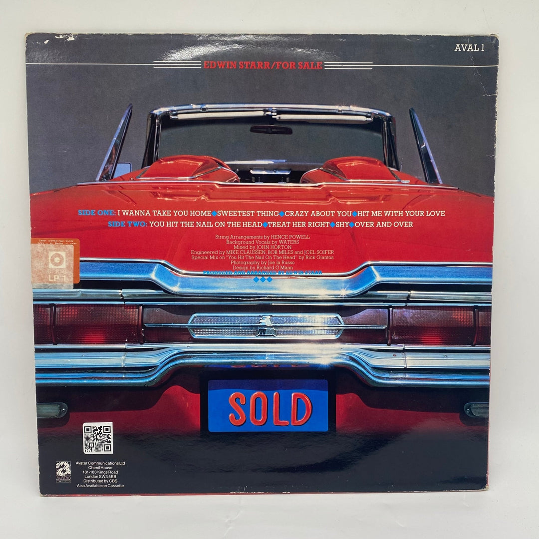 Edwin Starr "For Sale" Vinylskiva 1970 - tal - Homy Secondhand Online