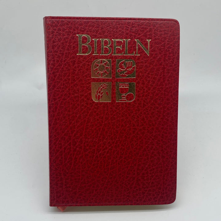 Röd Bibeln med Guldgravyr - Andlig Litteratur - Homy Secondhand Online