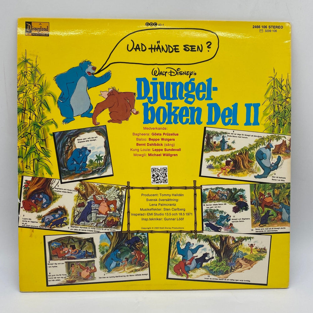 Djungelboken Del II Vinylskiva - Disney Klassiker - Homy Secondhand Online