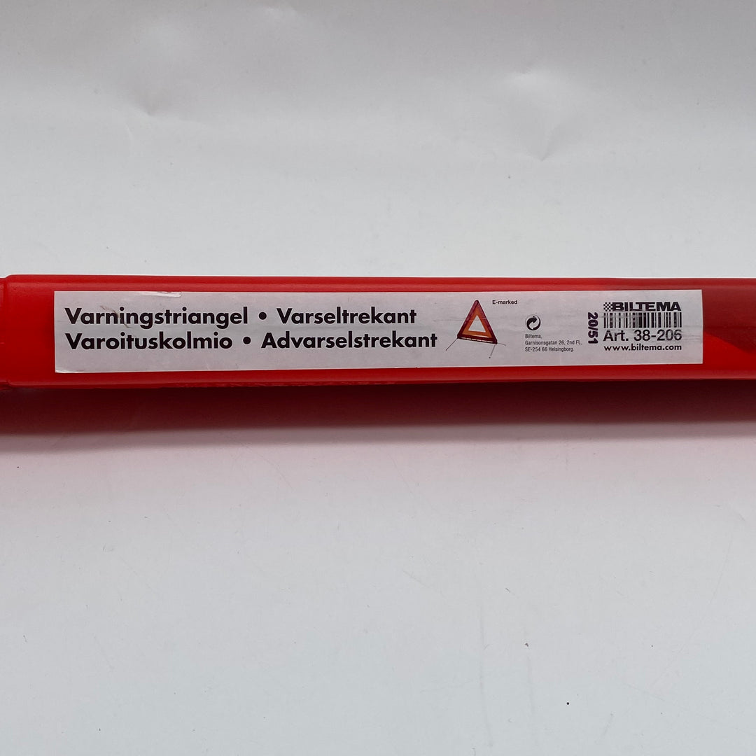 Röd Varningstriangel från Biltema