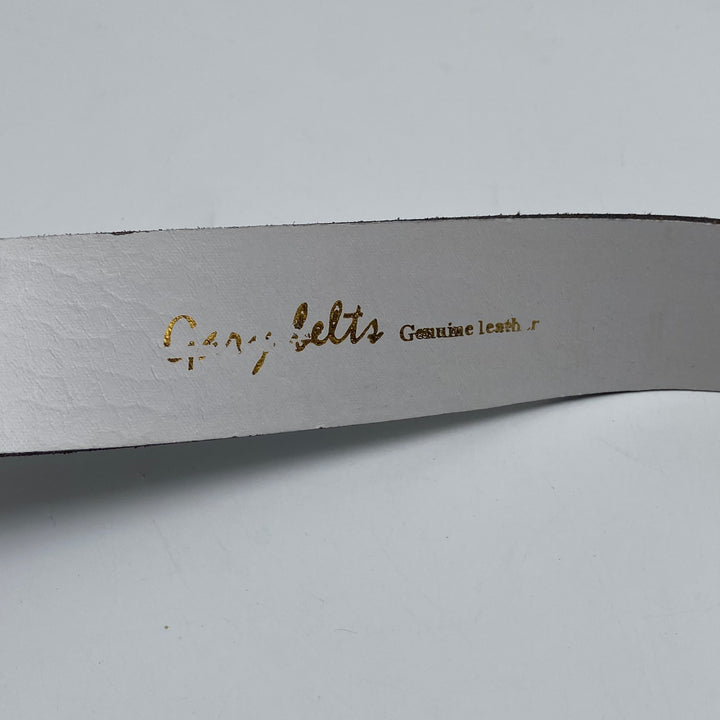 Retro äkta läderbälte Camp Belts