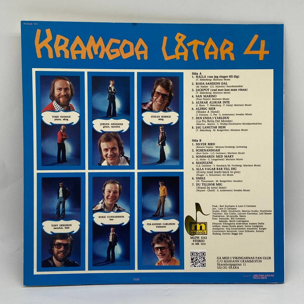 Vikingarna Kramgoa Låtar 4 Vinylskiva - Homy Secondhand Online