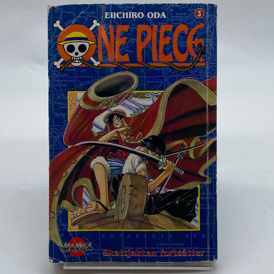 One Piece Manga Volym 3 Eiichiro Oda - Homy Secondhand Online