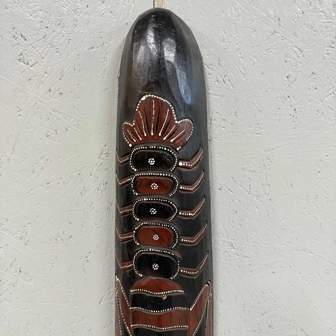 Svart Tribal Mask Dekorativ Väggkonst - Homy Secondhand Online