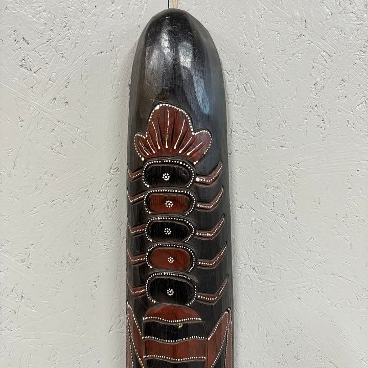 Svart Tribal Mask Dekorativ Väggkonst - Homy Secondhand Online