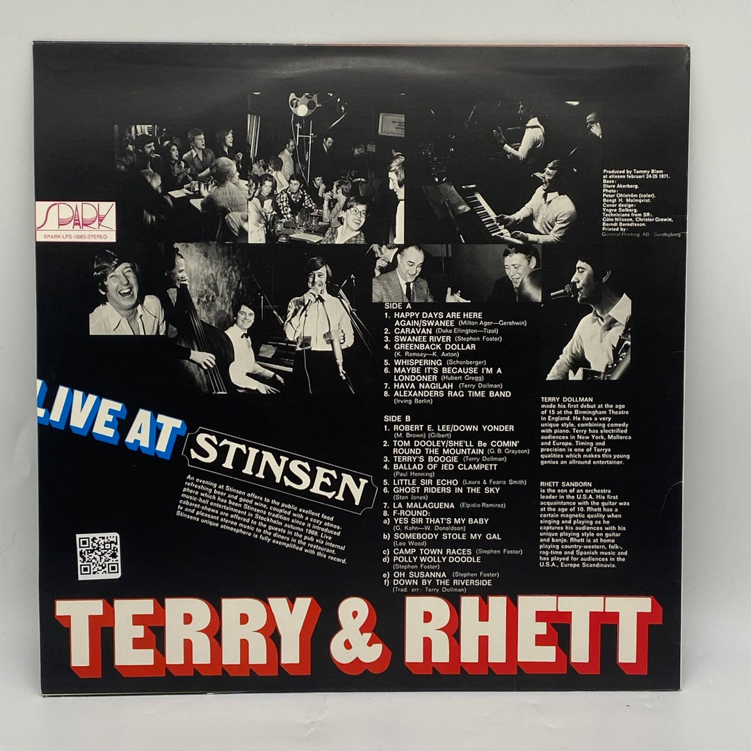 Klassisk Vinyl: Terry & Rhett Live at Stinsen - Homy Secondhand Online