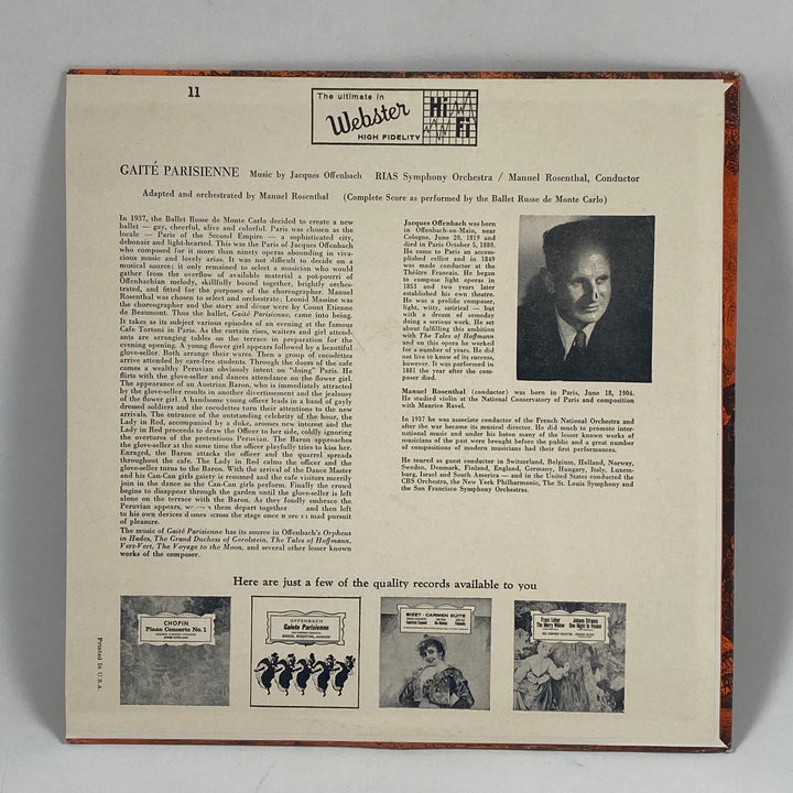 Klassisk Retro Vinyl: Gaîté Parisienne 12"