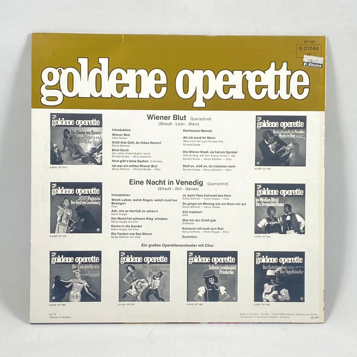 Retro vinylskiva operettklassiker Telefunken 12 tum