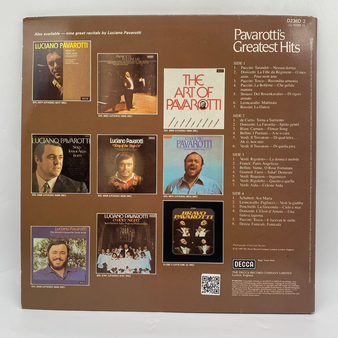 Pavarottis Största Hits Samling på Vinyl - Homy Secondhand Online