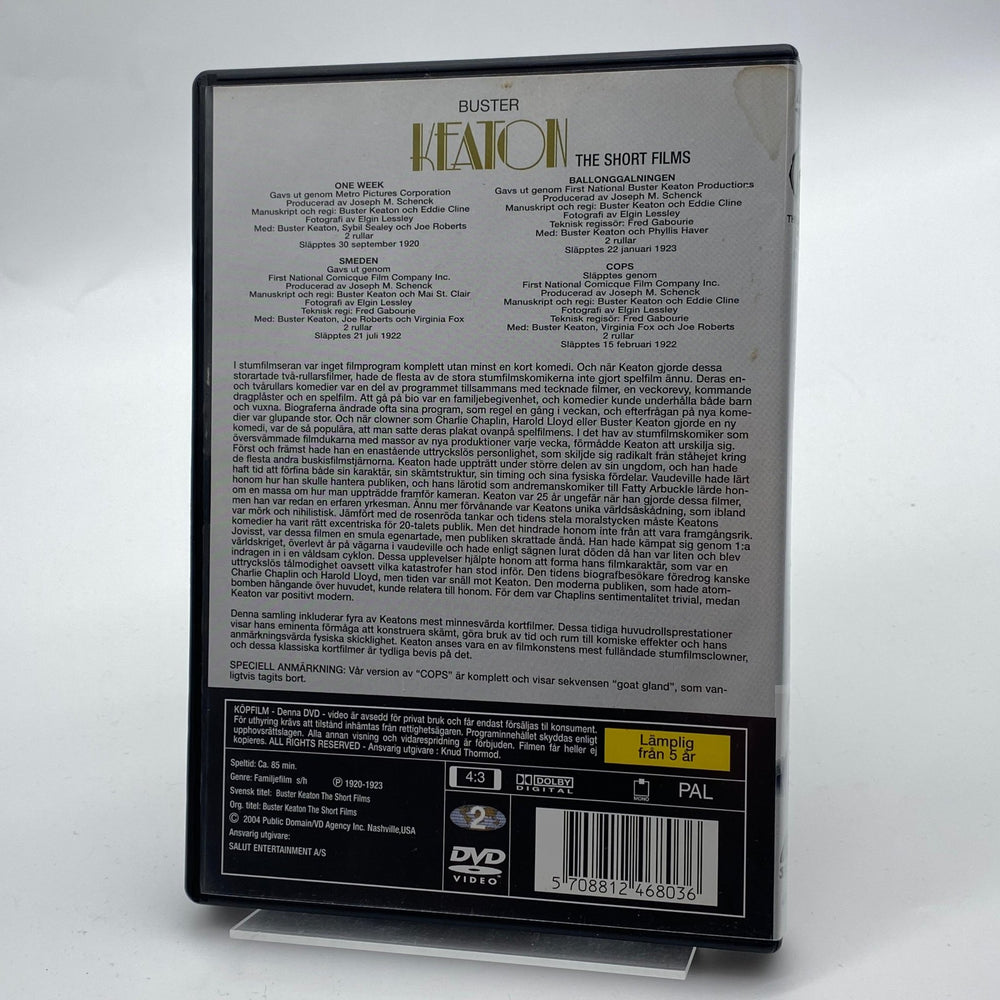 Buster Keaton kortfilmer på DVD - Homy Secondhand Online